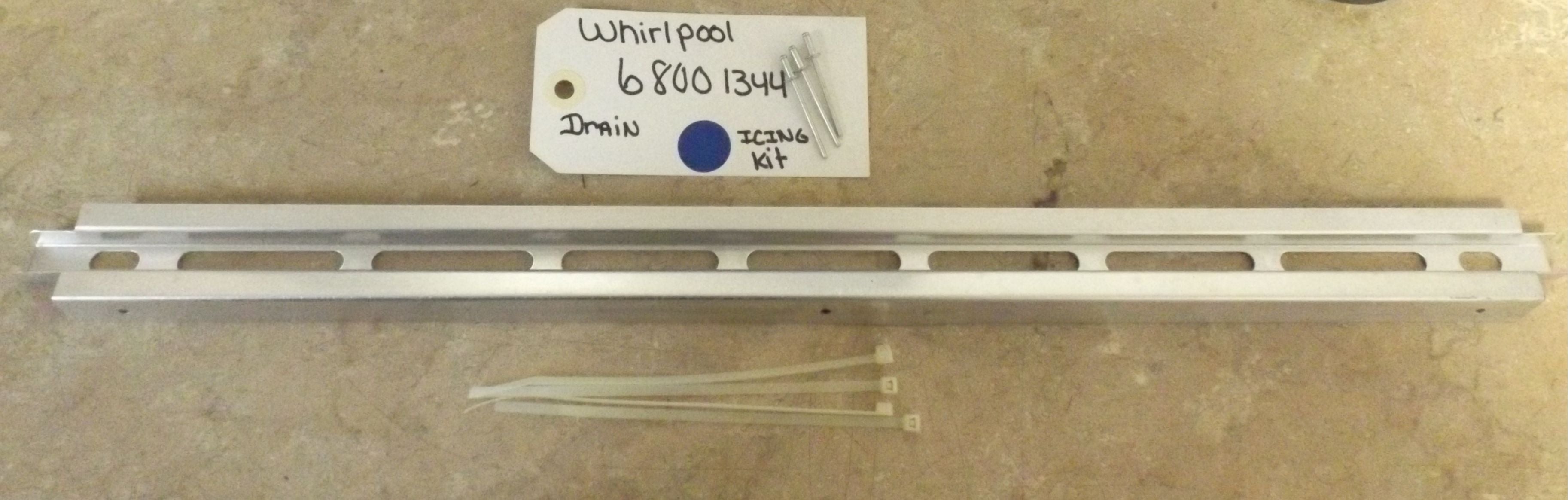 WHIRLPOOL REFRIGERATOR 68001344 DRAIN ICING KIT (NEW) WHIRLPOOL REFRIGERATOR 68001344 DRAIN ICING KIT (NEW)